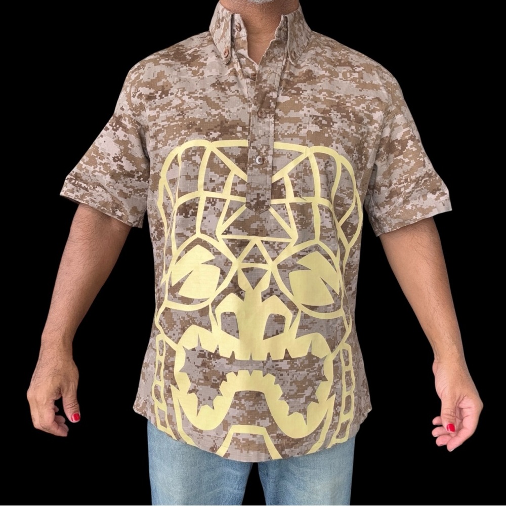 The Aloha Nui camo shirt pullover Hawaii graphic print Medium